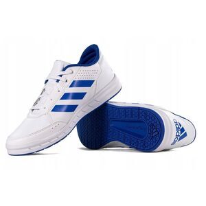 Nearly NEW Adidas Eco Ortholite Running Shoes Size 5 Three Stripe White Blue , $